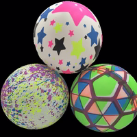 pelota inflable florescente