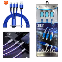 325 cable usb 3 en 1 con luz