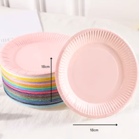 plato desechable unicolor x10