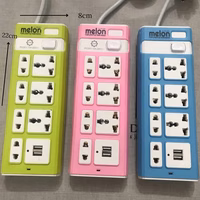 regleta 7 tomas + 2 usb