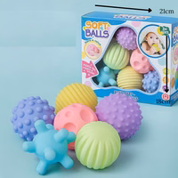 caja pelotas chillones 6 pcs
