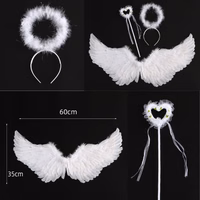 set alas de angel blanca