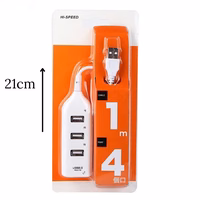 adaptador 4 puerto usb 1m