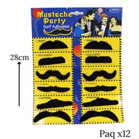 paquete bigotes fiesta 12 pcs