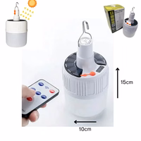 lampara solar recargable c/control