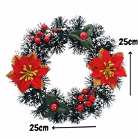 corona adviento navidena 28cm