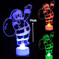 lampara navidad mesa acrilico con luces