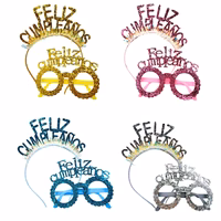 set cintillo y lente feliz cumpleano