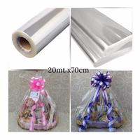 papel celofan transparente 20m