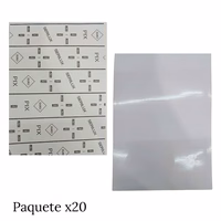 papel autoadjesivo pvc x20